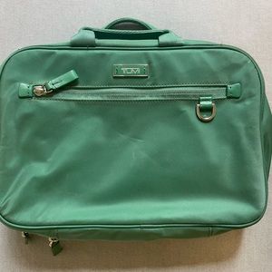 Tumi Voyageur Madeline Cosmetic Case. Used. Mint green.